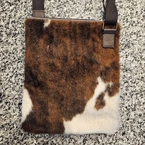 Maurizio Taiuti Brown Cow Hide Crossbody